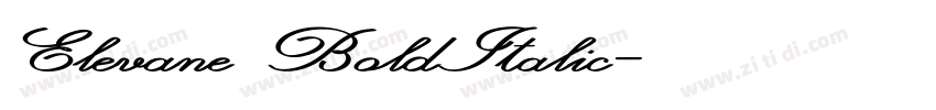 Elevane BoldItalic字体转换 Elevane BoldItalic字体转换